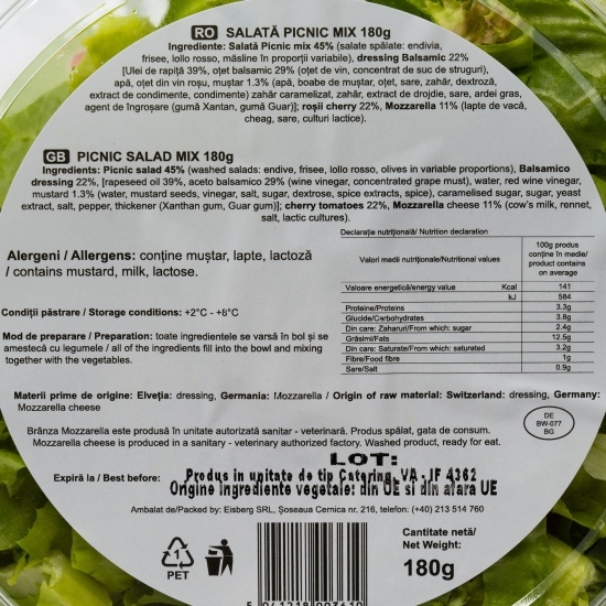 Salată picnic 180g