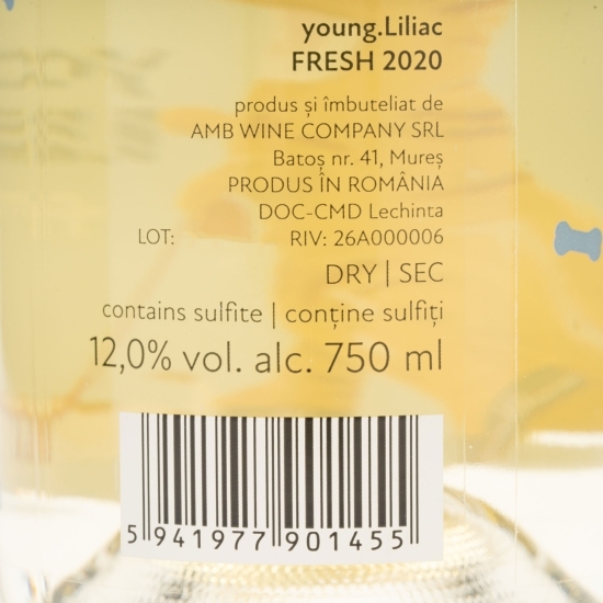 Vin alb sec Fresh Sauvignon Blanc și Muscat Ottonel 0.75l