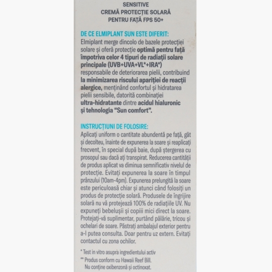 Cremă Protecție Solară pentru față SPF50+, 50ml