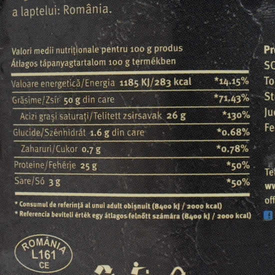 Brânză maturată răzuită 130g