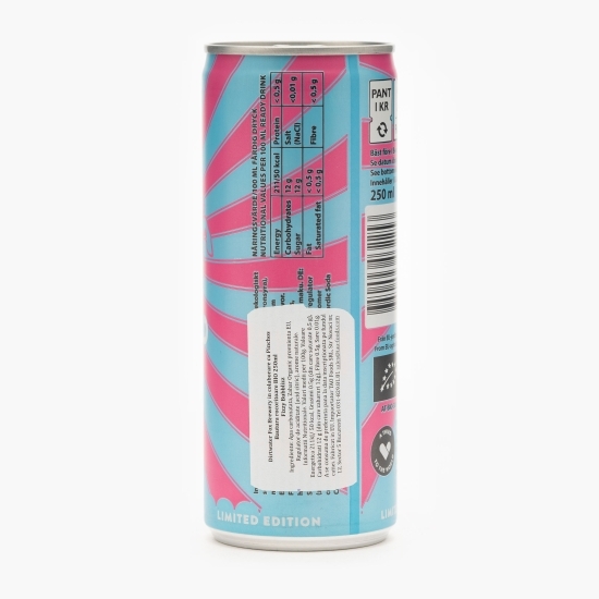Apă carbogazoasă eco cu aromă de Fizzy Bubbliz 0.25l