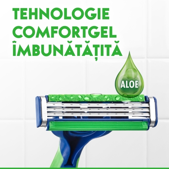 Aparat de ras de unică folosință Blue3 Plus Sensitive, 3 buc