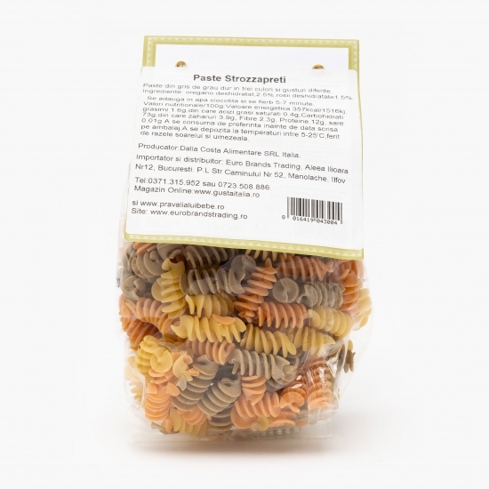 Paste Fusilli în 3 culori 250g