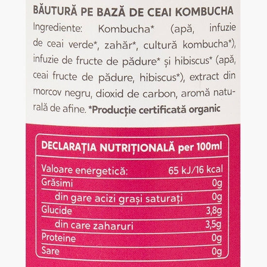 Kombucha eco cu fructe de pădure 0.33l