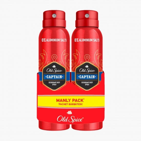 Deodorant spray Captain 2x150ml
