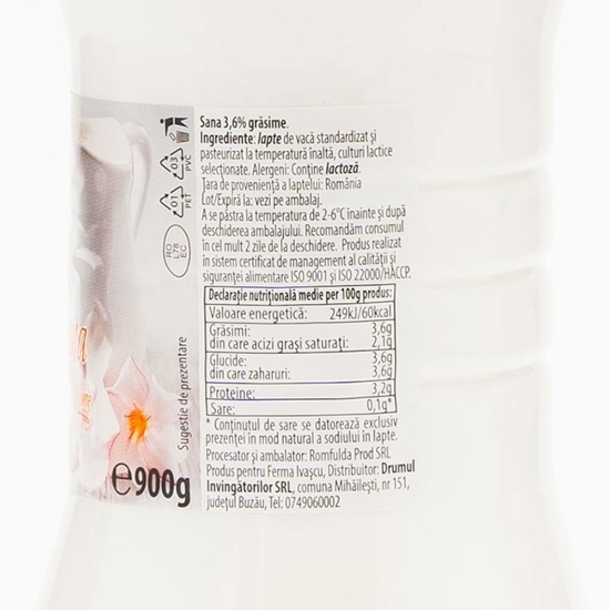 Sana 3.6% grăsime, 900g