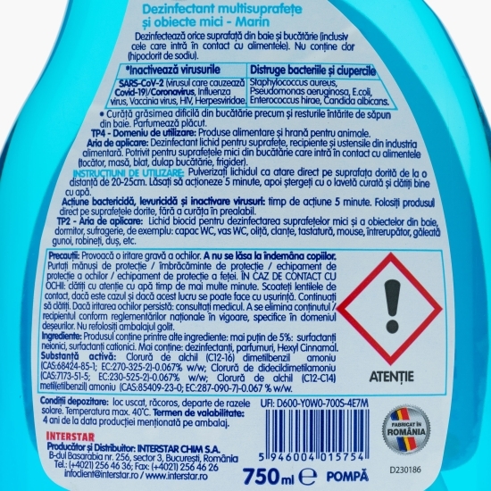Dezinfectant spray Plus curat 0.75l