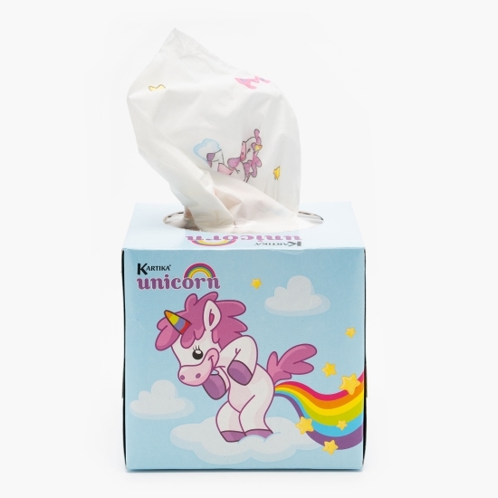 Șervețele cub Unicorn 56 buc, 3 straturi