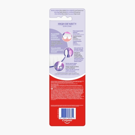Pachet: 3x periuță de dinți cu peri foarte moi High Density Ultra Soft