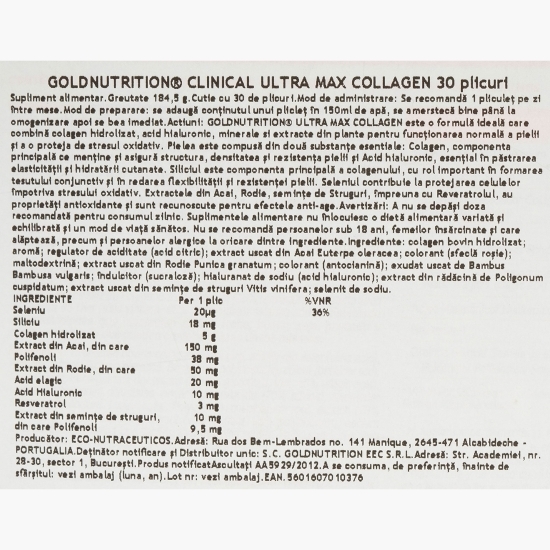 Ultra Max Collagen 30 plicuri