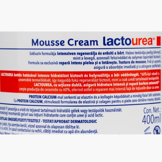 Cremă de corp mousse LactoUrea 400ml