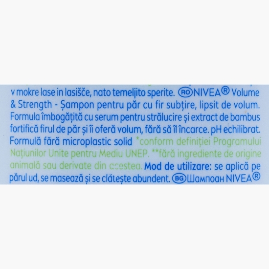 Şampon delicat pentru volum Volume&Strength 0.25l