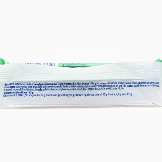 Baton de ciocolată cu cocos și rom 40g