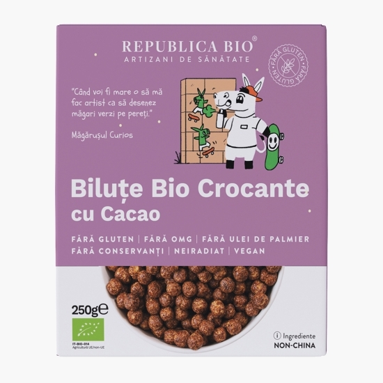 Biluțe eco crocante cu cacao, fără gluten 250g