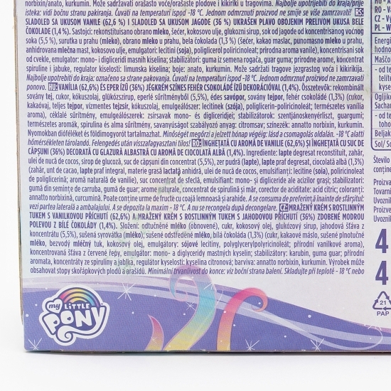 Înghețată de vanilie și căpșuni My Little Pony 4x70ml