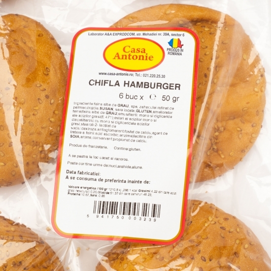 Chiflă hamburger 6x50g