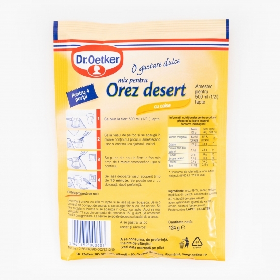 Mix pentru orez desert cu caise 124g