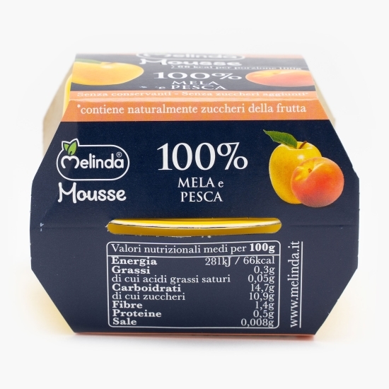 Mousse de mere și piersici 200g (2x100g)