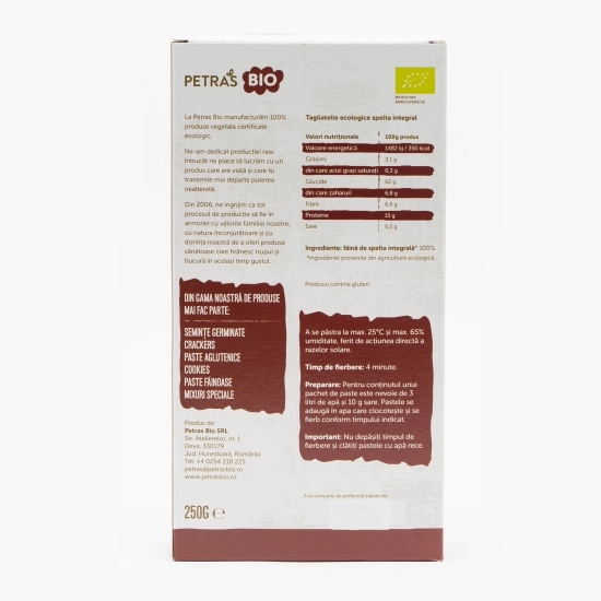 Tagliatelle ecologice spelta integral 250g