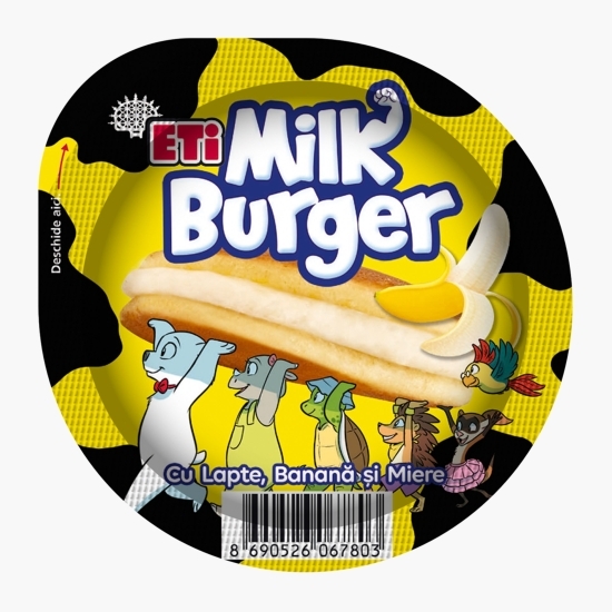 Prăjitură Milk Burger cu lapte, banană și miere 35g