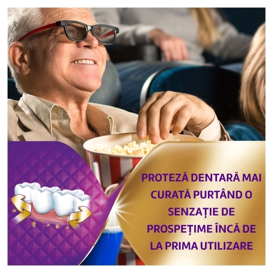 Tablete efervescente pentru curățarea zilnică a protezei dentare, dublă putere, Max Clean, 30 tablete