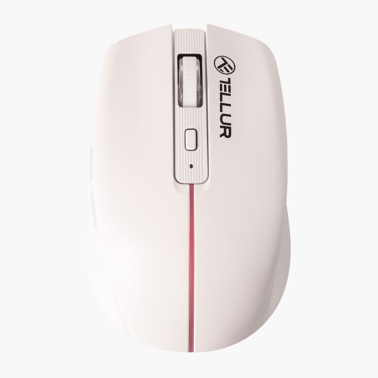 Mouse wireless Silent Click, alb
