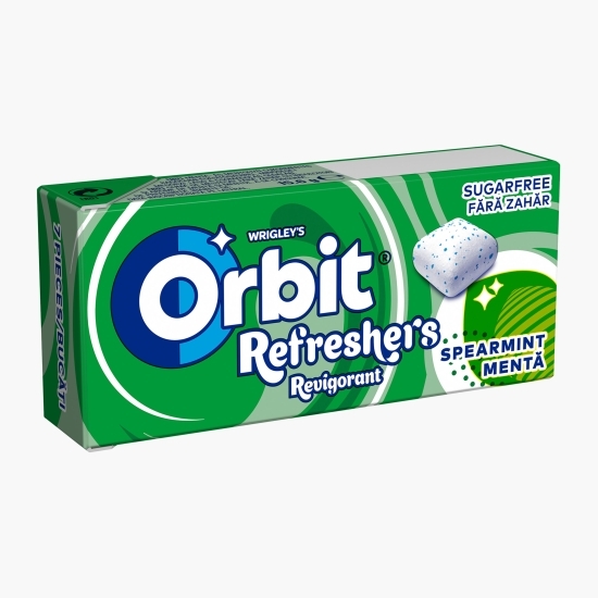 Gumă de mestecat Spearmint fără zahăr, cu aromă de mentă și mentol 7 buc, 15.6g