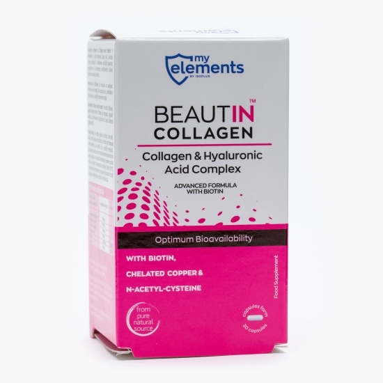 Complex colagen și acid hialuronic cu biotină 30 capsule