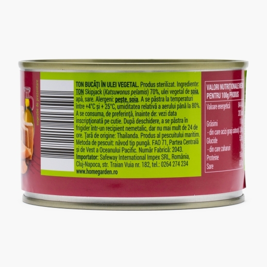 Ton bucăți în ulei vegetal 400g