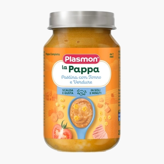 Masă completă cu ton, legume și paste, +7 luni, 200g