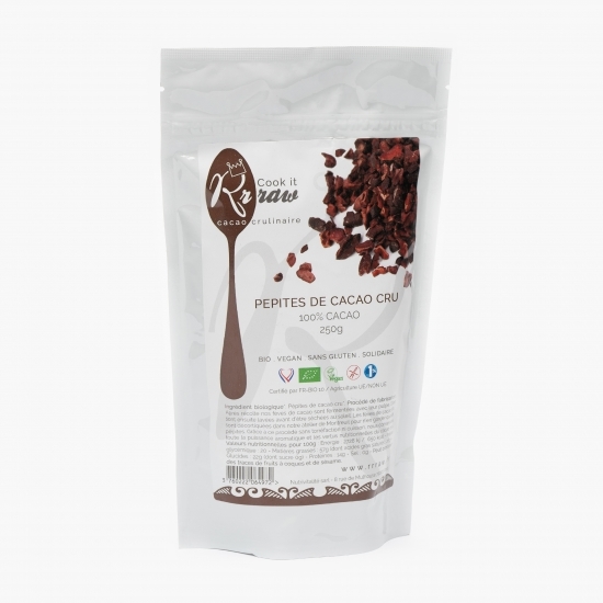 Fulgi din boabe de cacao crude eco 250g