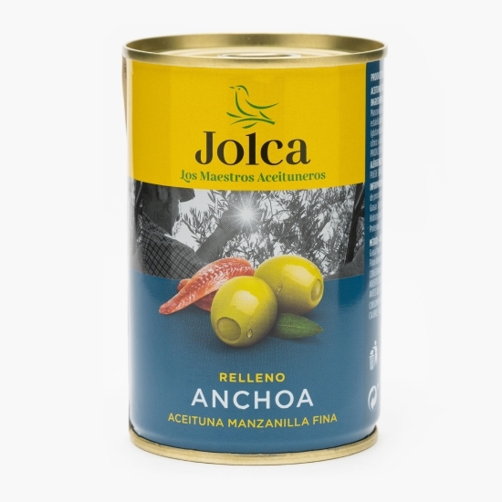 Măsline verzi Manzanilla umplute cu anșoa 300g