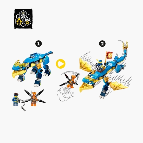 Dragonul EVO de Tunet al lui Jay, 71760 Ninjago, +6 ani