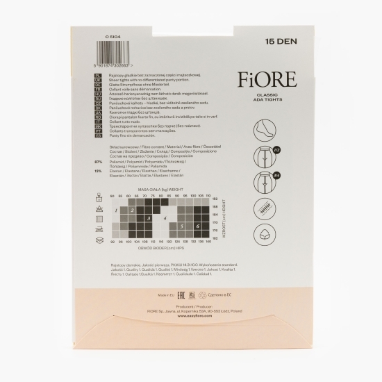 Ciorap Ada 15den Negru no. 4