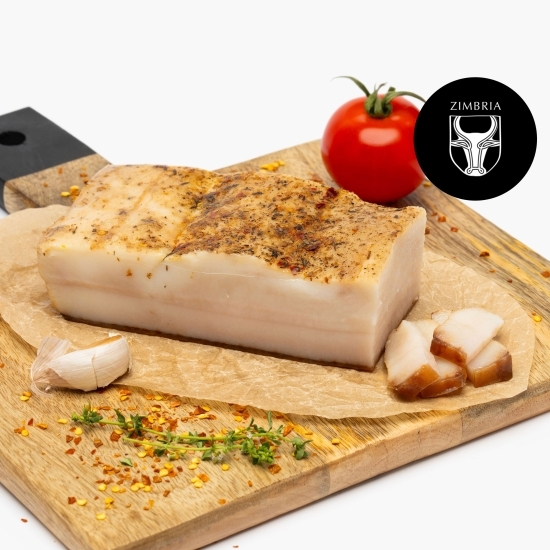 Slănină afumată din porc Mangalița 300g