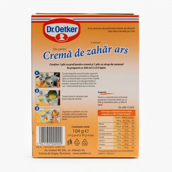 Mix pentru cremă de zahăr ars 100g