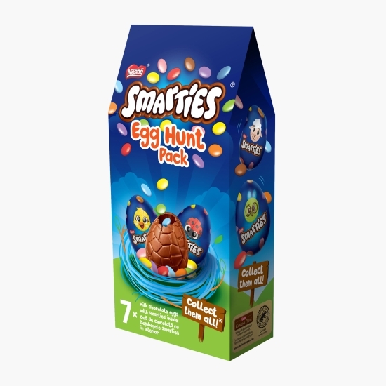 Ouă de ciocolată cu bombonele Egg hunt pack 122g