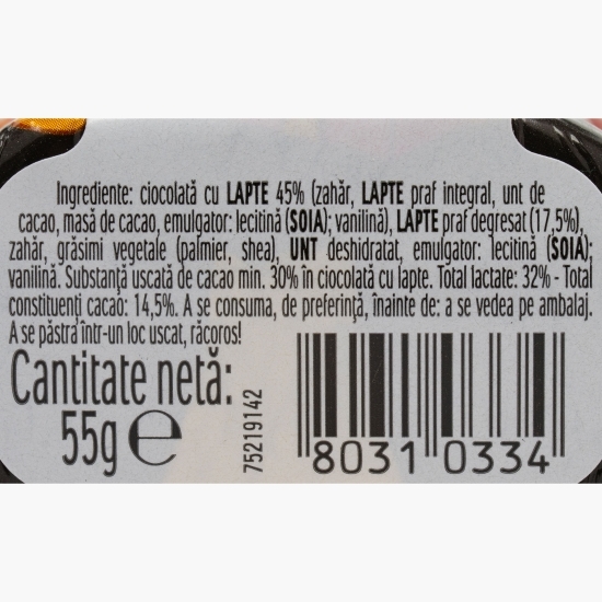 Figurină de ciocolată în formă de Moș Craciun 55g