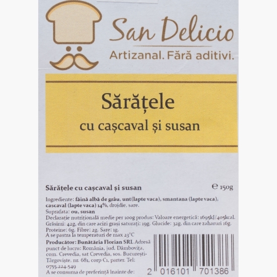 Sărățele cu cașcaval și susan 150g