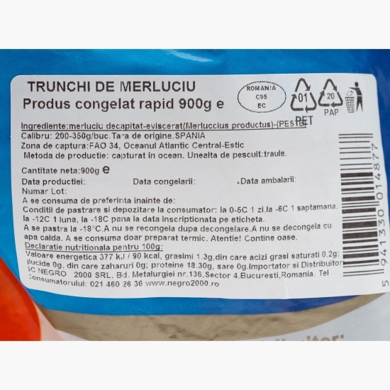 Trunchi de merluciu 900g