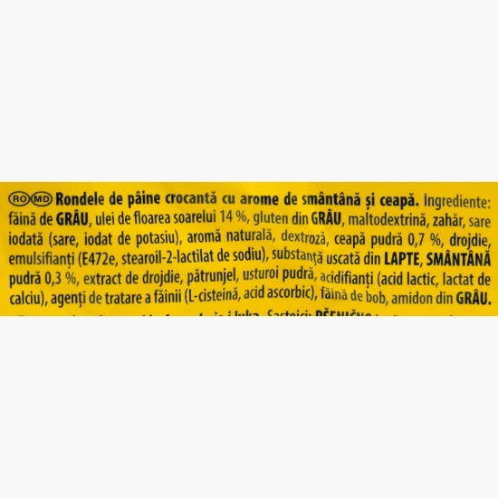 Rondele Bake Rolls cu smântână și ceapă 80g