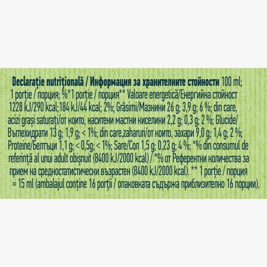 Sos de usturoi și ierburi 0.25l