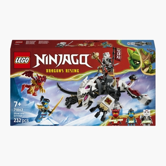 Zilvar și monstrul dragon Grimtak, 71863 Ninjago, 232 piese, +7 ani