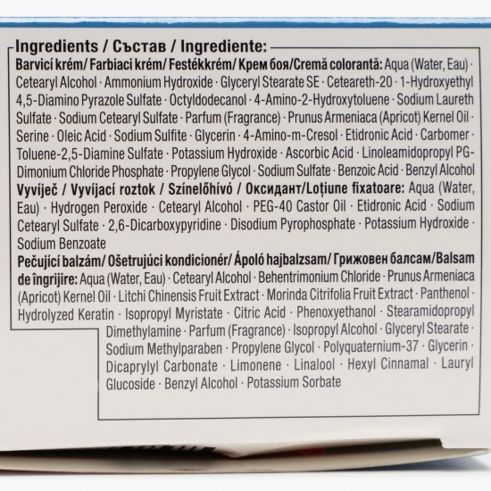 Vopsea de păr permanentă Intense Colour 035 roșu aprins 142.5 ml