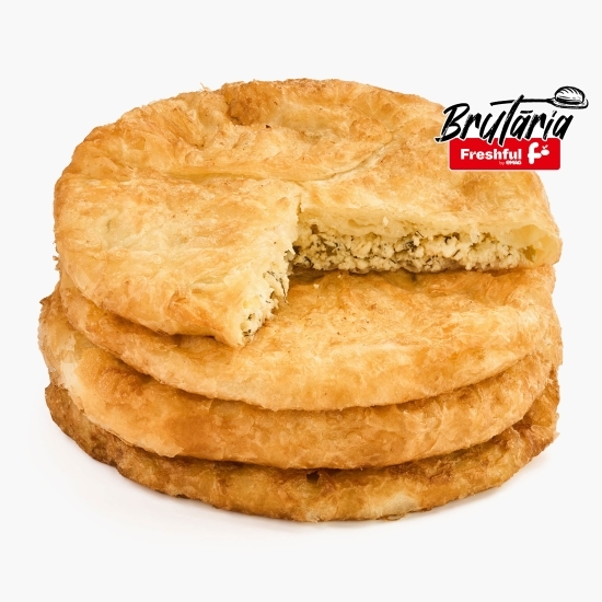 Plăcintă la tigaie cu brânză și verdeață 180g