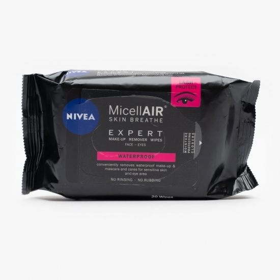 Șervețele demachiante micelare waterproof Micellair Skin Breathe Expert 20 buc