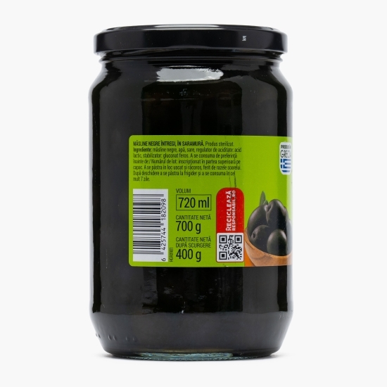 Măsline negre întregi 700g