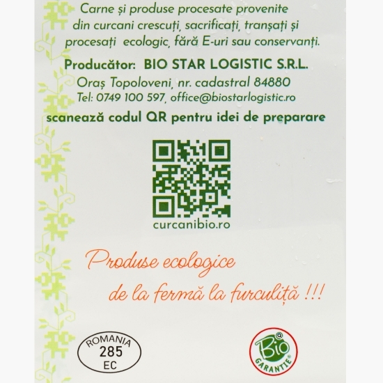 Cârnați proaspeți de curcan eco 150g