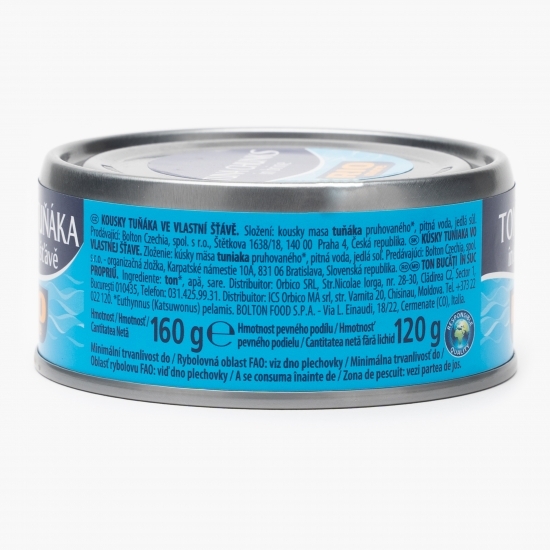 Ton bucăți în suc propriu 160g