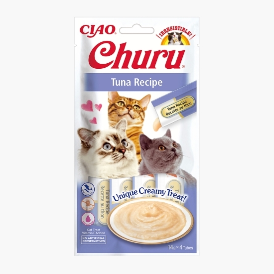 Recompense cremoase pentru pisici Churu Ton 4x14g (56g)